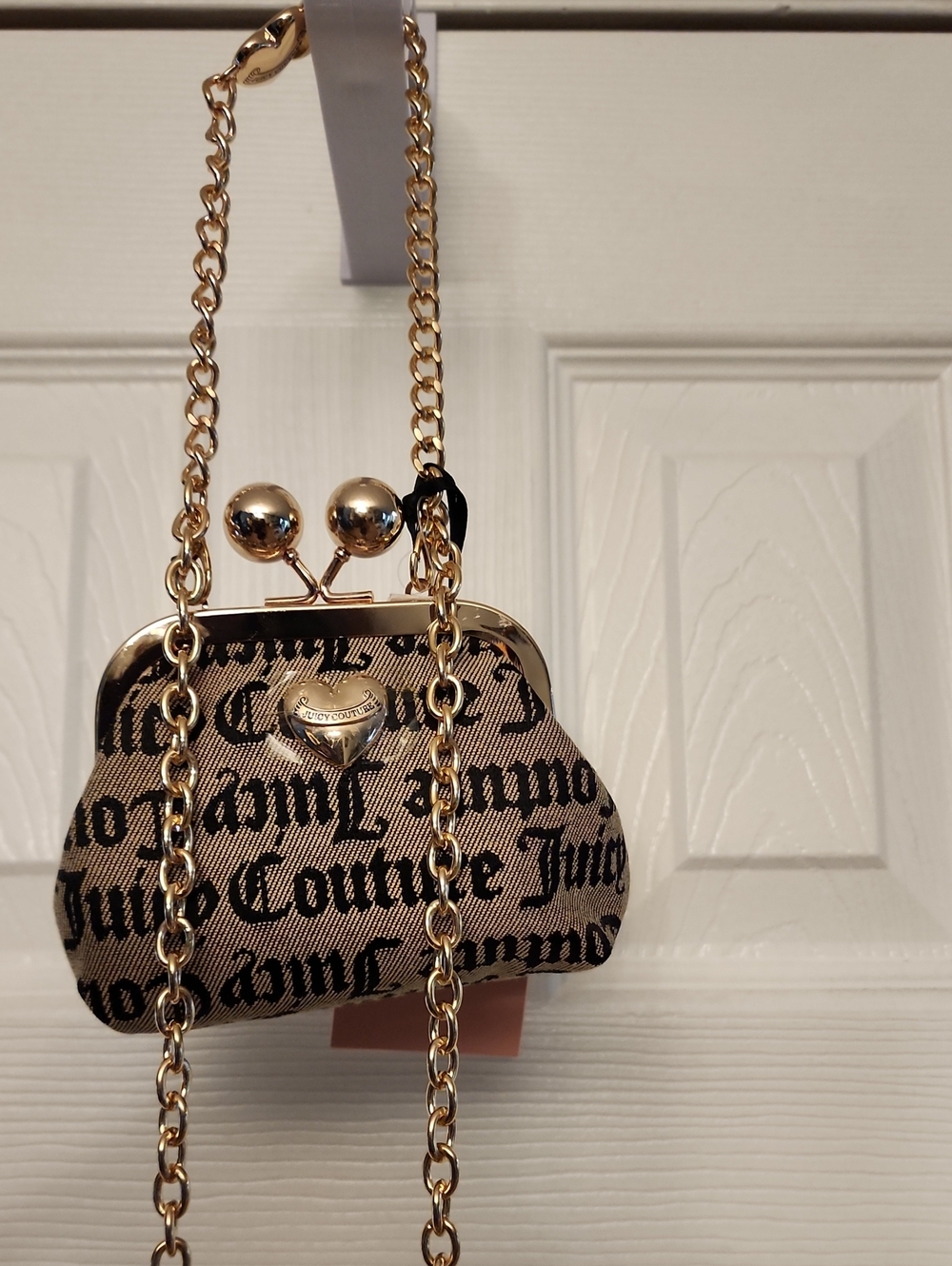 Juicy Couture Kisslock Mini Crossbody Coin Purse NWT